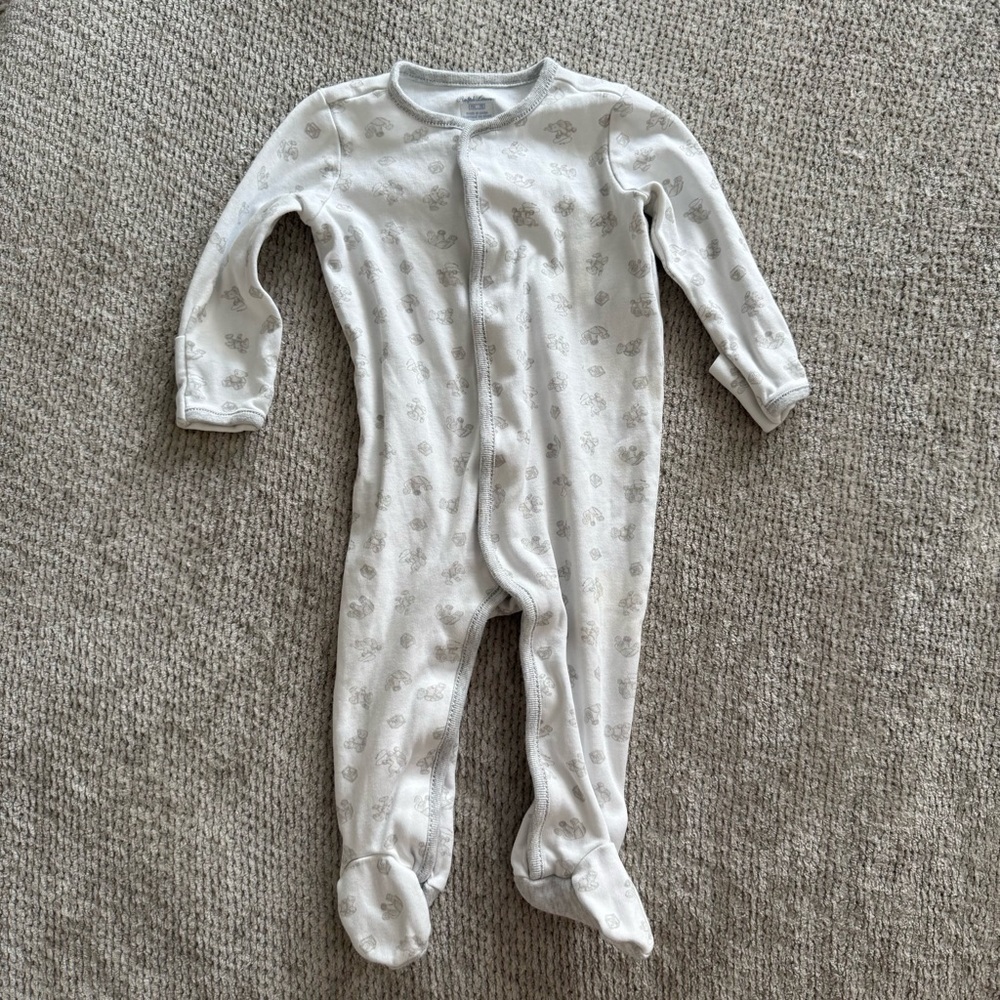 Ralph Lauren Baby Teddy‎ Bear Print Footed Sleeper 9M